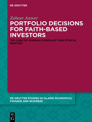 cover image of Portfolio Decisions for Faith-Based Investors